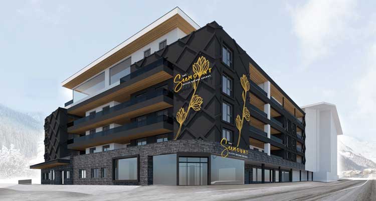 Das SeeMOUNT Active Nature Resort: nieuw familieresort aan de piste in See | WintersportOostenrijkGids.nl Das SeeMOUNT Active Nature Resort in See gaat op 25 november 2021 open © Das SeeMOUNT Active Nature Resort