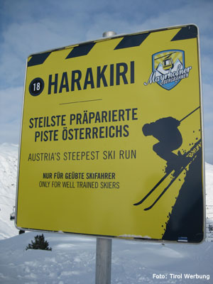 Skipiste Harakiri in Mayrhofen