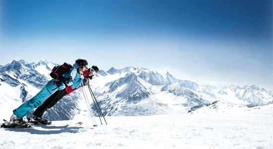 Het hele jaar door skiën op de Hintertuxer gletsjer