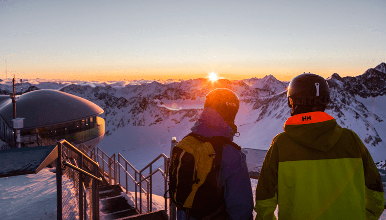Vanaf half september kun je skiën op de Pitztaler gletsjer. © Tirol Werbung / Roland Haschka