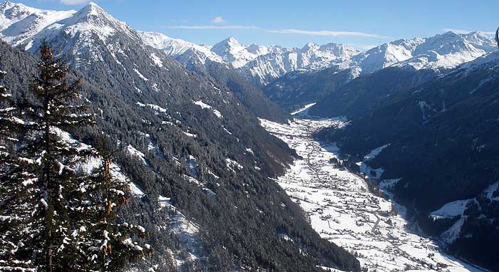 Dal van Sankt Gallenkirch in skigebied Silvretta Montafon © WintersportOostenrijkGids.nl