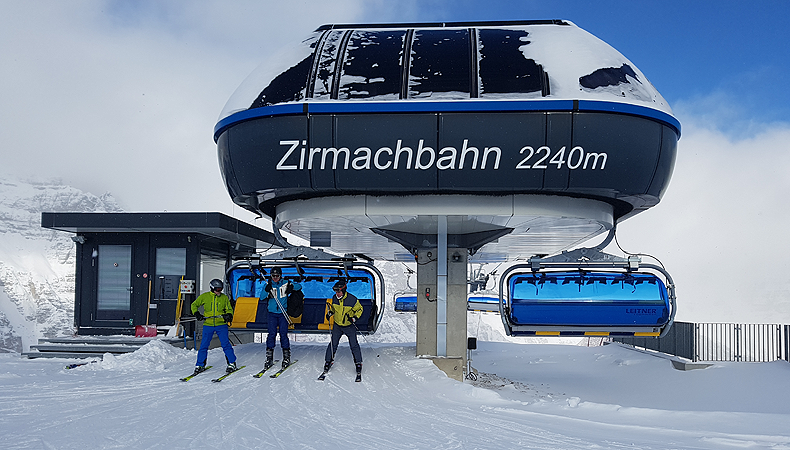 De 6-persoons Zirmachbahn brengtje van de Schlick naar de Sennjochhütte © WintersportOostenrijkGids.nl