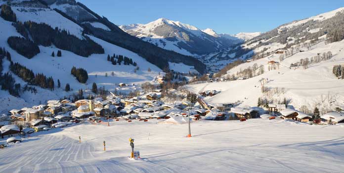 Skiën in Saalbach op de Turm-piste