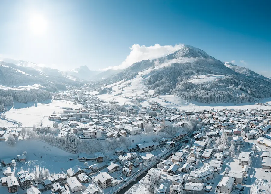 Skigebied Kirchberg ligt in de Kitzbüheler Alpen. © Mathäus Gartner / Kitzbüheler Alpen