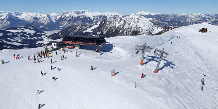Skiliften in Auffach: Gipfelnbahn