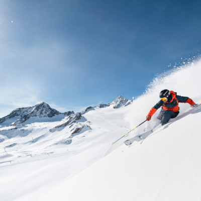 Gletsjer skiën op de Stubaier Gletscher: wintersport van oktober tot juni op 65 km skipisten