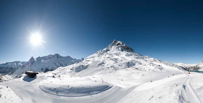 Wintersport in Galtür: de hele dag skiën in gezonde lucht © Silvapark Galtür