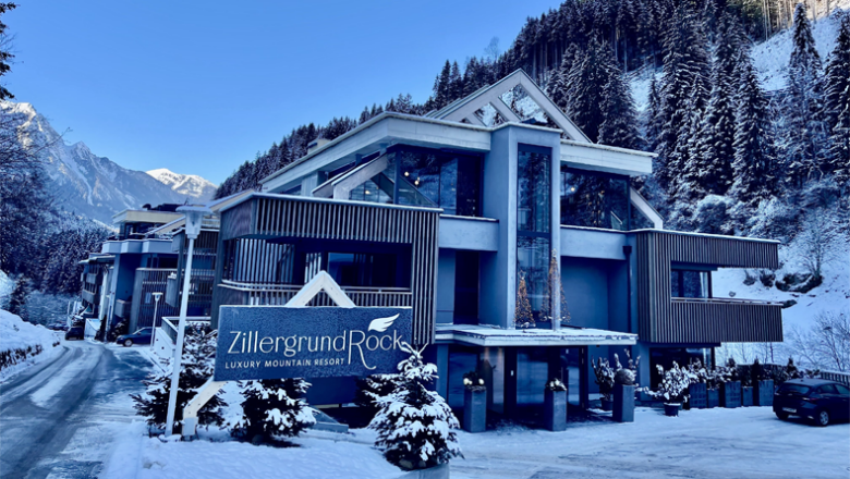 Het nieuwe ZillergrundRock Luxury Mountain Resort: Spectaculair toeristisch statement van het hoogste niveau in het Zillertal
